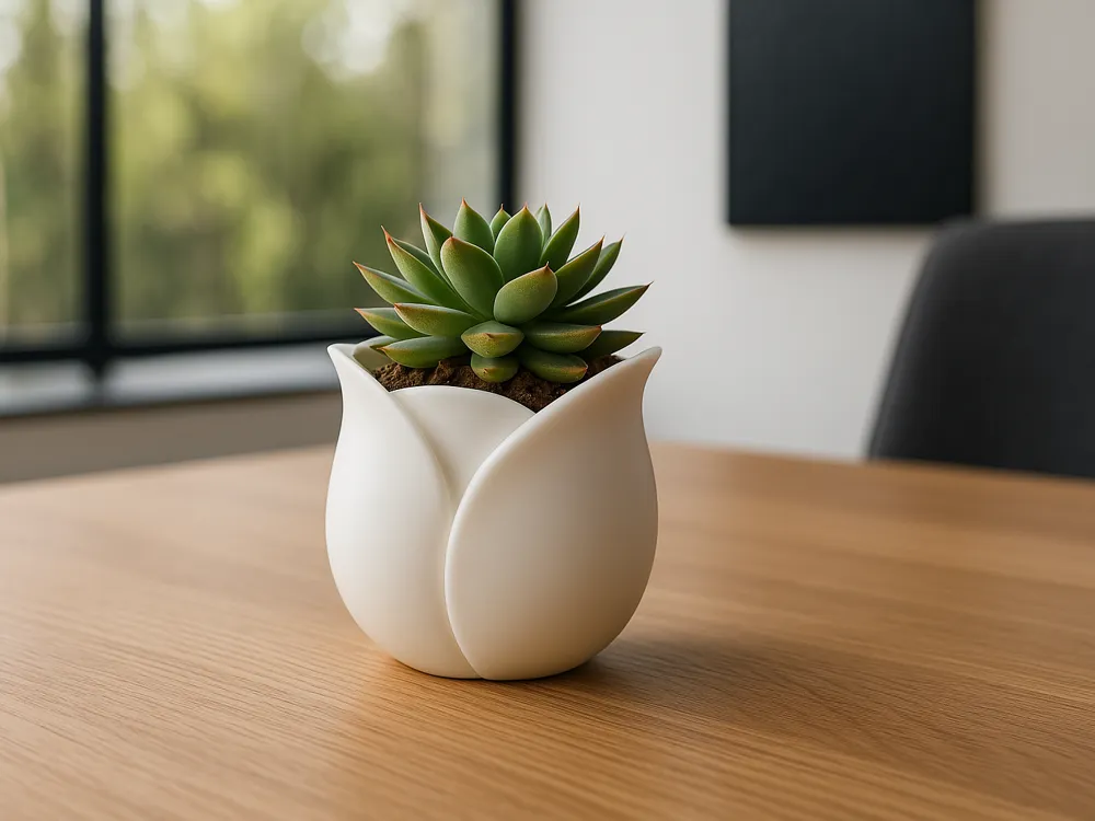 Ghiveci Decorativ în Formă de lalea - 10 cm înălțime - Imagine 1